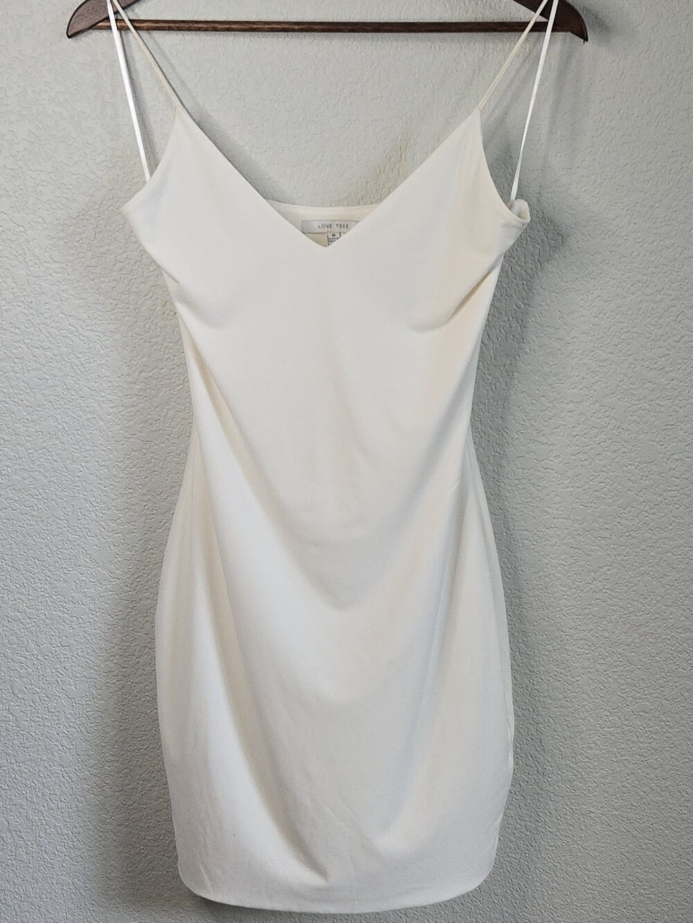 Love Tree white cowl-neck dress